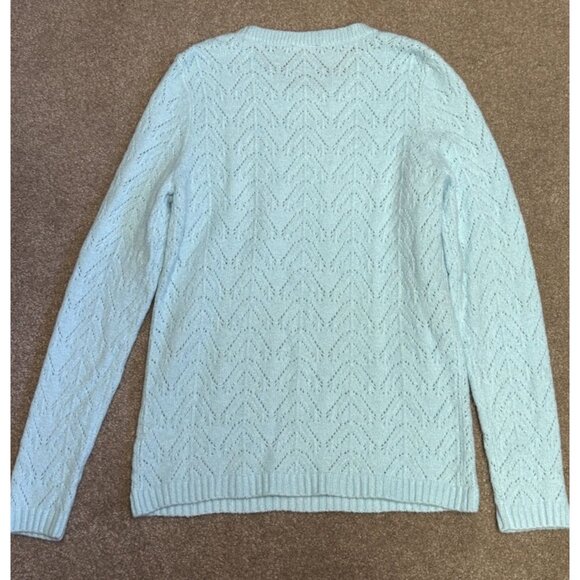 Talbots Sweater Womens Medium Petite Robin Egg Blue - Picture 3 of 4